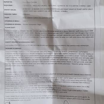 Ev Bazaar AVM Ev Bazaar Ücret İade Etmiyor
