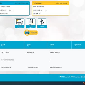 PTT Kargo Teslim Edilemeyen Gönderi