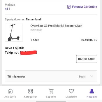 N11 Ürünümü Göndermediler!