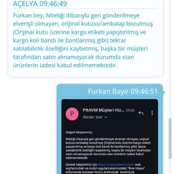 PttAVM Realme 6i Bozuk Gelen Ekran İade Edilmeyen Para