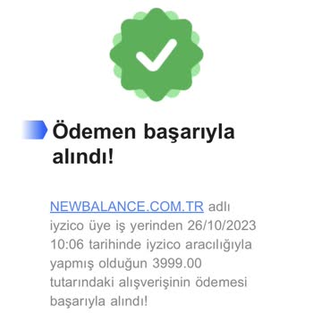 New Balance Spor Ayakkabı Sipariş İptali!