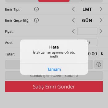 Nkolay Trader Çalışmıyor Hissemi Satamıyorum