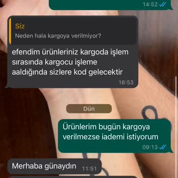 Pembishomewear Ürün Gönderilmiyor.