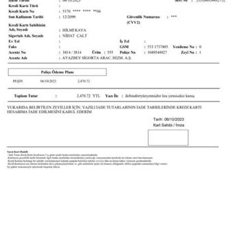 Ray Sigorta Ön Ödemeli Sanal Kart Sorunu