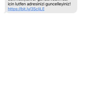 Yurtiçi Kargo Bilinmeyen Numaradan Mesaj