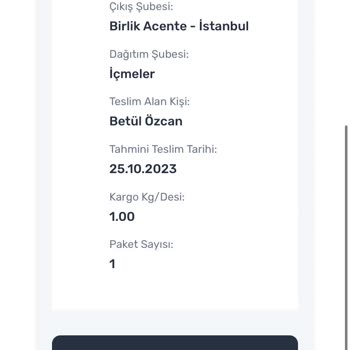 Sürat Kargo Teslimat Görünen Kayıp Ürünüm