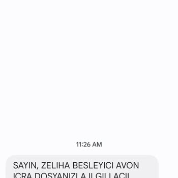 Avon Kozmetik Collecturk İcra Dosyası Adıma Vermişler