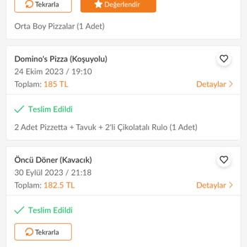 Trendyol GO-Domino's Pizza Ücret İadesi