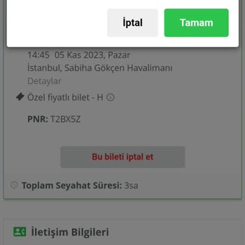 Enuygun.com'da Bilet İptali Yapamıyorum
