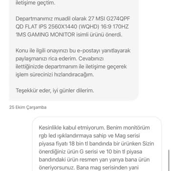Hepsiburada Rapor İle Ürün Değişimi Haksız Ürün