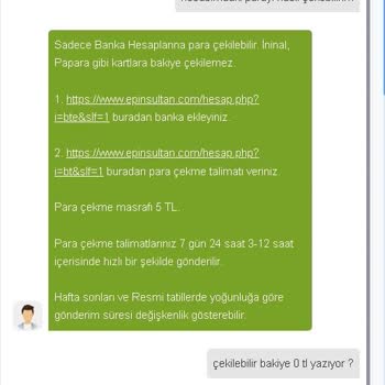 Epinsultan.com Yatırdığım Parayı Geri Alamıyorum