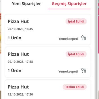 Yemeksepeti İptal Olan Siparişimin Parası İade Edilmiyor!