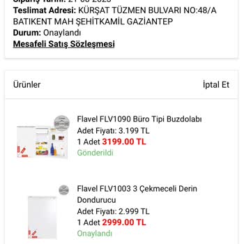 A101 İnternet Sitesi Siparişi Sorunu