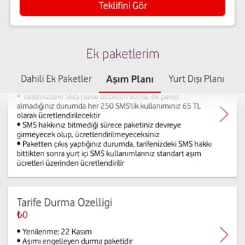 Vodafone Bana Ne Var Kampanyası Ve Bilgi Verilmeden Alınan Ücret