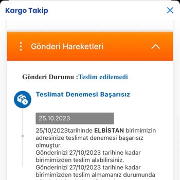 Elbistan MNG Kargo, Kargomun Teslim Edilmemesi