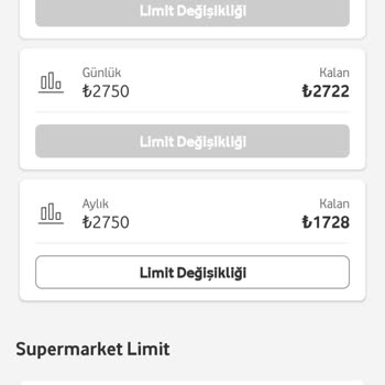 Vodafone Mobil Ödeme Limiti