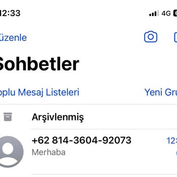 WhatsApp Bilinmeyen Numaradan Gelen Mesaj Hk