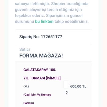 Shopier Şikayet Forma Mağaza