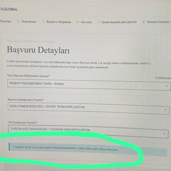 VFS Global Belçika Vize Başvuru Randevusu Alamıyorum