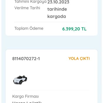 Ebebek Kargolanmayan Ürün Sorunu