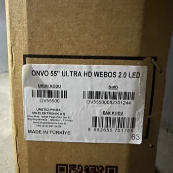 A101 Onvo 55 İnç TV'nin Hatalı Olduğu Ve İade Sürecinin Uzadığı