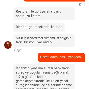 Migros Yemek Eksik Yatan İade