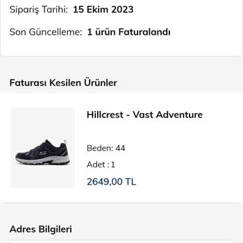 Skechers 9 İs Günü Geçmesine Rağmen Ürünümü Göndermedi