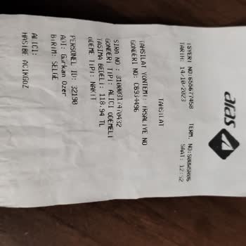 Aras Kargo K**** Ücretinin Geri Ödenmesini İstiyorum