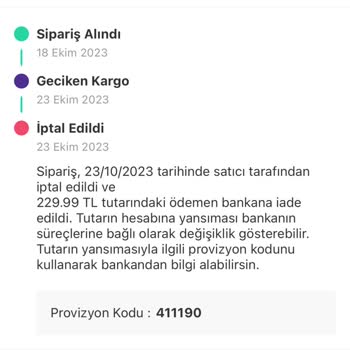 Trendyol Dolap Paramı İade Etmiyor