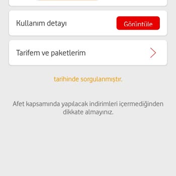 Vodafone Yüksek Fatura Şikayeti