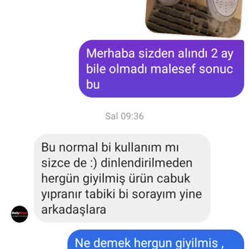 Dailyshopistanbul Dan Alınan Ayakkabının Değişim Talebi