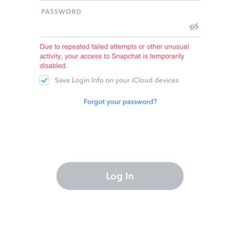 Telefonum Snapchat'ten Ban Yedi