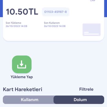 Kentkart Yükleme Hatası