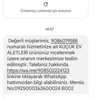 Vestel Yedek Parça Bulundurmuyor