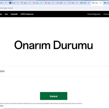 BTK (Bilgi Teknolojileri ve İletişim Kurumu) Oppo Reno 5 Lite Yazılım Problemi