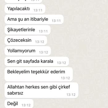 Butik Emine Ücretini Ödediğim Halde Ürün Geri Gitti