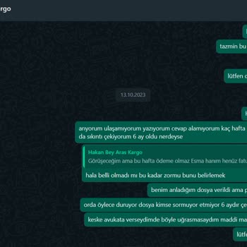 Aras Kargo Tazmin Sürecimi Uzatması Ödememi Göndermemesi