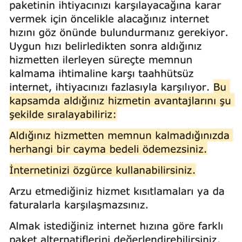 Millenicom Taahhütsüz Taahhütlü İnternet