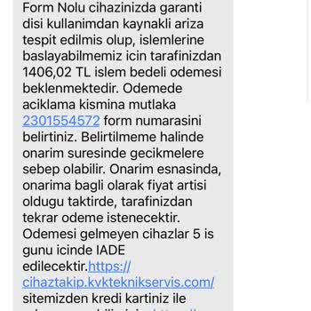 KVK TCL MT42X Çocuk Akıllı Saat Kusurlu Ürün Gönderimi