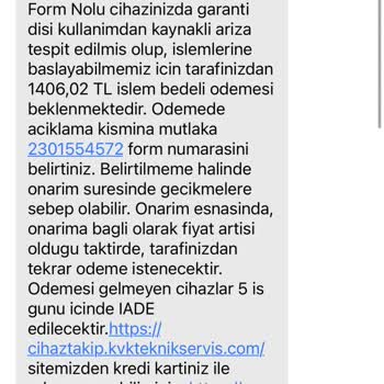 KVK TCL MT42X Çocuk Akıllı Saat Kusurlu Ürün Gönderimi