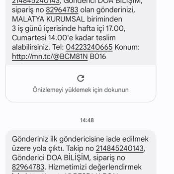 Doa Kozmetik Urunu Teslim Almama Rağmen Teslim Almış Gösterildi