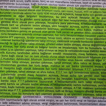 Yapı Kredi Bankası Emekli Maaşı Taşıma Sorunu!