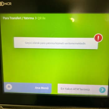 Garanti Bankası ATM'sine Para Yatırırken Yaşadığım Sorun