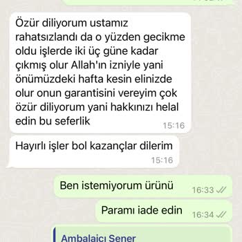 Arıcan Ambalaj Ürün Teslimi İçin Ödenen Ücret Alındı Ama Hala Teslim Edilmedi
