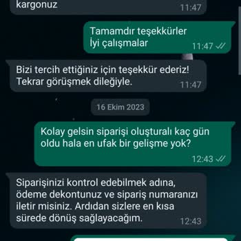 Arya Gross Siparişim 22 Gündür Kargoya Verilmedi