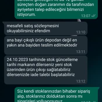 Arya Gross Siparişim 22 Gündür Kargoya Verilmedi