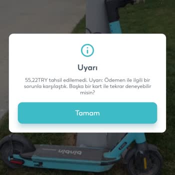 BinBin Ücret Tahsil Edilemedi