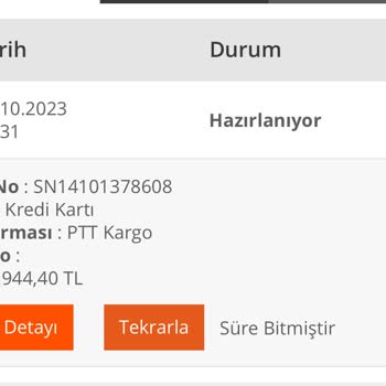 İsem Kitap Siparişim 12 Gündür Kargoya Verilmedi