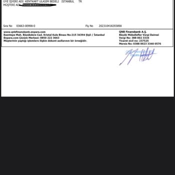 Kent Kart Bankadan Çekilen Para Karta Geçmemiş