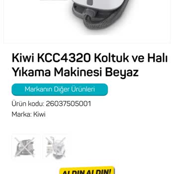 A101 26 Ekim Kiwi Koltuk Yıkama Makinesi Stokta Olmaması